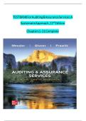 Test Bank for Auditing & Assurance Services&colon; A Systematic Approach&comma; 12th Edition by Messier&comma; Glover&comma; and Prawitt