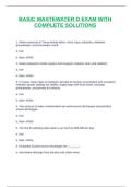 BASIC WASTEWATER D EXAM WITH COMPLETE SOLUTIONS