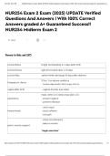 NUR254 Exam 2 Exam &lpar;2025&rpar; UPDATE Verified Questions And Answers &vert; With 100&percnt; Correct Answers graded A&plus; Guaranteed Success&excl;&excl; NUR254 Midterm Exam 2