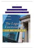 Solution Manual for The Legal Environment of Business&comma; 14th Edition by Meiners&comma; Ringleb&comma; and Edwards