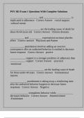 PSY 382 Exam 1 Questions With Complete Solutions