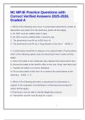 NC MPJE Practice Questions with Correct Verified Answers 2025-2026&period; Graded A