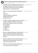 NRP 511 Advanced Pathophysiology study Questions & Answers