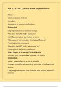 PSY 382- Exam 1 Questions With Complete Solutions