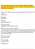 Pearson VUE Insurance Practice Exam 2025- Essential Questions on Policy Structure&comma; Marine Coverage&comma; and Key Insurance Definitions&period;pdf