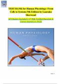 Test bank for human physiology&colon; from cells to systems 9th edition&comma; by Lauralee Sherwood&period;&vert;All chapters covered&period;