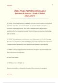 ANZCA FINALS PAST MCQ 100&percnt; Verified  Questions & Answers &vert; Grade A &vert; Latest  &lpar;2026&sol;2027&rpar; 
