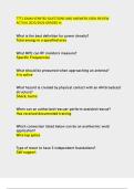 TTT1 EXAM VERIFIED QUESTIONS AND ANSWERS 100&percnt; REVIEW ACTUAL 2025&sol;2026 GRADED A&plus;