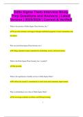 Delta Sigma Theta Interview Study Prep Questions and Answers &vert; Latest Version &vert; 2025&sol;2026 &vert; Correct & Verified