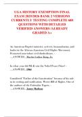 UGA HISTORY EXEMPTION FINAL  EXAM 2025&sol;2026 BANK 2 VERSIONS  CURRENTLY TESTING COMPLETE 600  QUESTIONS WITH DETAILED  VERIFIED ANSWERS &sol;ALREADY  GRADED A&plus;