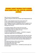 ACEABLE AGENT GEORGIA POST-LICENSE EXAM QUESTIONS AND VERIFIED ANSWERS &lpar;LATEST&rpar;