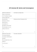 AP Calculus BC Series and Convergence