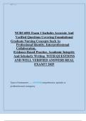 NURS 6001 Exam 1 Study Guide 2025 &vert; Graduate Nursing Foundations & Practice Review