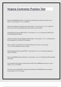 Virginia Contractor Practice Test&colon; Free Sample Questions & Exam Prep Guide