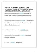 NURS 5334 Pharmacology Final Exam 2025 Study Guide &vert; Advanced Nursing Drug Therapy Review