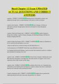 Boyd Chapter 12 Exam UPDATED  ACTUAL QUESTIONS AND CORRECT  ANSWERS
