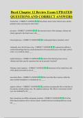 Boyd Chapter 12 Review Exam UPDATED  QUESTIONS AND CORRECT ANSWERS
