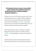 NYS Mandated Infection Control Training 2025 &vert; Updated Study Guide & Practice Questions