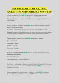 Nur 3490 Exam 2 - Set 3 ACTUAL  QUESTIONS AND CORRECT ANSWERS