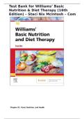 Test Bank for Williams&rsquo; Basic Nutrition & Diet Therapy 16th Edition &ndash; Staci Nix McIntosh &ndash; Complete Chapters 1&ndash;23