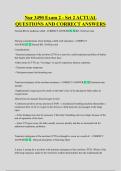 Nur 3490 Exam 2 - Set 2 ACTUAL  QUESTIONS AND CORRECT ANSWERS