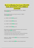 Revit Certification Test Exam UPDATED  Study QUESTIONS AND CORRECT  ANSWERS