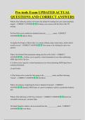 Pro tools Exam UPDATED ACTUAL  QUESTIONS AND CORRECT ANSWERS