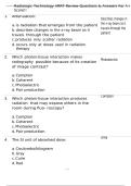 Radiologic Technology ARRT Review Questions & Answers For A&plus; Score&excl;&excl;