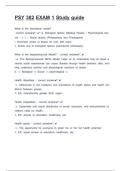 PSYC 382 EXAM 1 STUDY GUIDE &lpar;CHERYL MCNEIL&comma; WVU&rpar; SCORED A&plus;&sol;NEWEST UPDATE