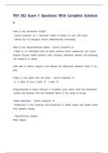 PSY 382 Exam 1 Part 2 Questions With Complete Solutions