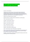 MCLETC 19-04 QUIZ 2 WITH COMPLETE SOLUTIONS