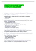 MCLETC 24-23 QUIZ 6 WITH COMPLETE SOLUTIONS