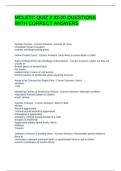 MCLETC QUIZ 2 23-20 QUESTIONS WITH CORRECT ANSWERS