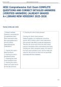 HESI Comprehensive Exit Exam COMPLETE  QUESTIONS AND CORRECT DETAILED ANSWERS  &lpar;VERIFIED ANSWERS&rpar; &vert;ALREADY GRADED  A&plus;&vert;&vert;BRAND NEW VERSION&excl;&excl; 2025-2026 
