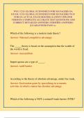 WGU C211 GLOBAL ECONOMICS FOR MANAGERS OA EXAM &sol; C211 GLOBAL ECONOMICS FOR MANAGERS WGU FOR OA ACTUAL EXAM 2025&sol;2026 &lpar;LATEST UPDATED VERSION&rpar; COMPLETE ACCURATE TEST QUESTIONS AND CORRECT DETAILED ANSWERS &lpar;VERIFIED ANSWERS&rpar; &vert;GUARANTEED PASS A&plus;