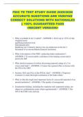 FDIC TE TEST STUDY GUIDE 2025&sol;2026  ACCURATE QUESTIONS AND VERIFIED  CORRECT SOLUTIONS WITH RATIONALES  &vert;&vert; 100&percnt; GUARANTEED PASS  <RECENT VERSION> 
