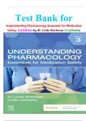 Test Bank for Understanding Pharmacology Essentials for Medication Safety&comma; 3rd Edition
