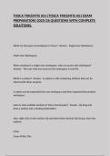 TOSCA TRICENTIS AS1 &lpar;TOSCA TRICENTIS AS1 EXAM PREPARATION&rpar; 2025&sol;26 QUESTIONS WITH COMPLETE SOLUTIONS&period;
