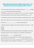 IICRC Water Restoration Exam &vert; Actual Test with 110 Questions and Answers &vert; Rated 100&percnt; Correct &vert; Latest 2025&sol;2026 Study Material