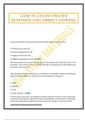 AAMC FL 4 EXAM UPDATED QUESTIONS AND CORRECT ANSWERS&period;