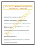 ACG CH&period;3 EXAM UPDATED QUESTIONS AND CORRECT ANSWERS&period;