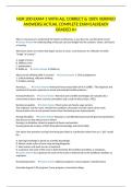 NUR 200 EXAM 1 WITH ALL CORRECT & 100&percnt; VERIFIED ANSWERS&vert;ACTUAL COMPLETE EXAM&vert;ALREADY GRADED A&plus;