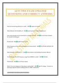 AET1 SWE EXAM UPDATED QUESTIONS AND CORRECT ANSWERS&period;