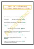 AHIST 1401 EXAM UPDATED QUESTIONS AND CORRECT ANSWERS&period;
