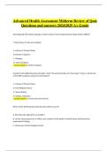 Advanced Health Assessment Midterm Review &ndash; Quiz Questions and Answers &lpar;2024&sol;2025&rpar; &ndash; A&plus; Rated Nursing Exam Preparation