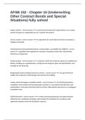 AFSB 152 - Chapter 10 &lpar;Underwriting Other Contract Bonds and Special Situations&rpar; fully solved