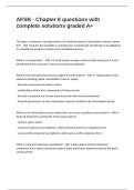 AFSB - Chapter 8 questions with complete solutions graded A&plus;