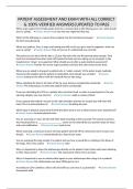 PATIENT ASSESSMENT AND EXAM WITH ALL CORRECT & 100&percnt; VERIFIED ANSWERS&vert;UPDATED TO PASS