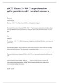 AATC Exam 3 - PM Comprehensive with questions with detailed answers