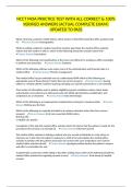 NCCT MOA PRACTICE TEST WITH ALL CORRECT & 100&percnt; VERIFIED ANSWERS&vert;ACTUAL COMPLETE EXAM&vert; UPDATED TO PASS